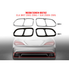 Метални стикери за накрайници Mercedes CLA W117 SLK - EM11/EM12